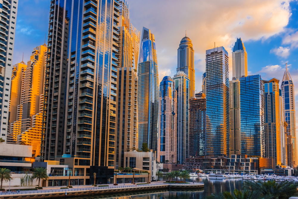 Modern,Residential,Architecture,Of,Dubai,Marina,,United,Arab,Emirates